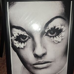 1970's Retro Black and White Framed Art Print